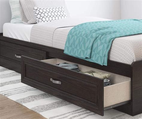 espresso twin bed with storage|ameriwood twin mates storage bed.